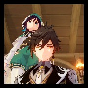 Venti And Zhongli Selfie