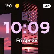 pink clock 