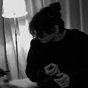 Jungkook aesthetic black and white 