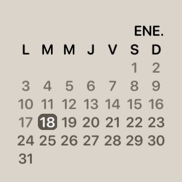 Calendar, Calendario Widget