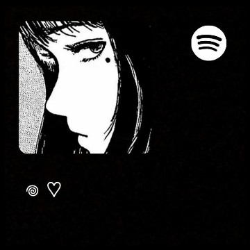 Spotify: Widget black asthetic dark