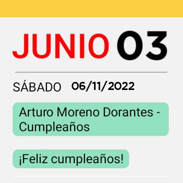 Agenda small widget