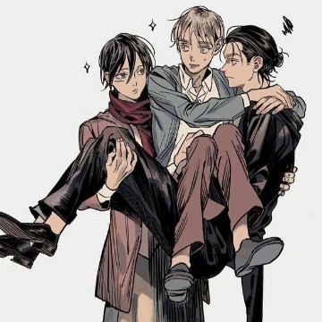 AOT: Armin, Eren, Mikasa 