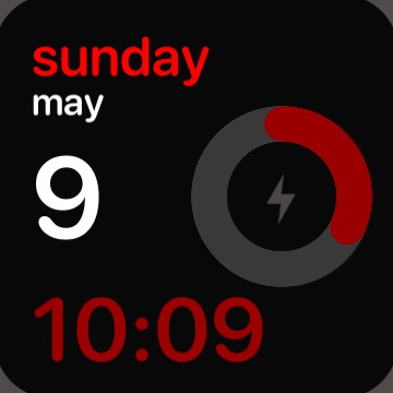 Battery + date + time PINK Copy