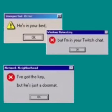 HES IN YOUR BED AND IM IN YOUR TWITCH CHAT