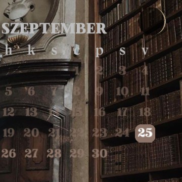 Dark Academia calendar