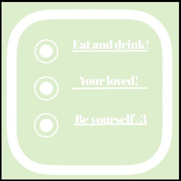 Pastel green reminder