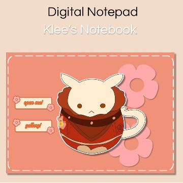 Klee From Genshin Impact Notes Widget