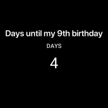 my birthday