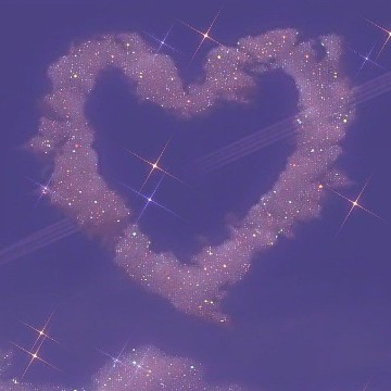 Heart Aesthetic Purple