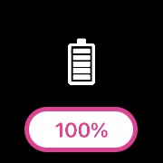 Battery Widget Pink