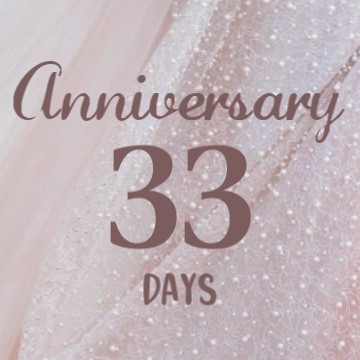 Anniversary countdown in pink 