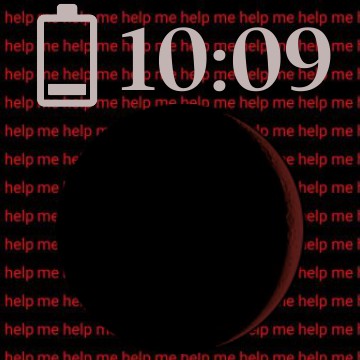 grunge moon widget