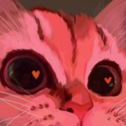 cute cat red