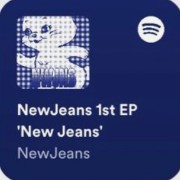 newjeans spotify widget