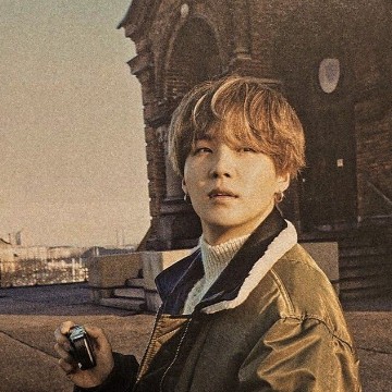 BTS: Suga yoongi Brown vintage