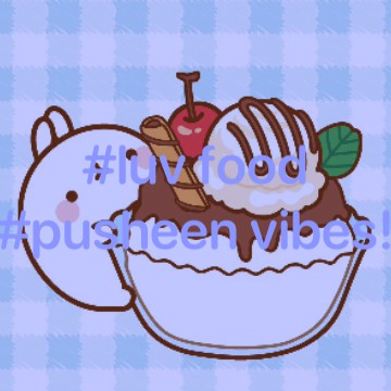 cute Pusheen widget food vibes