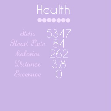 Aesthetic Health Widget
