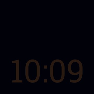 Brown Transparent Clock