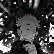 Sukuna black white