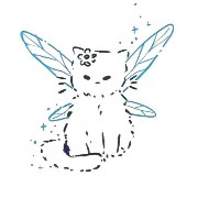 Angel kitten