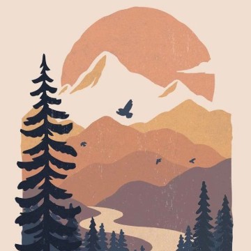 boho colurs landscape 