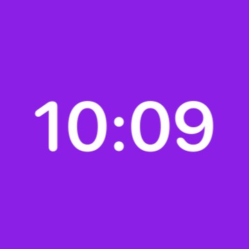 clock violeta