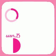 preppy moon phase and date widget