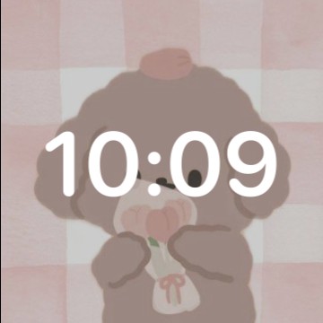 pink Bear clock