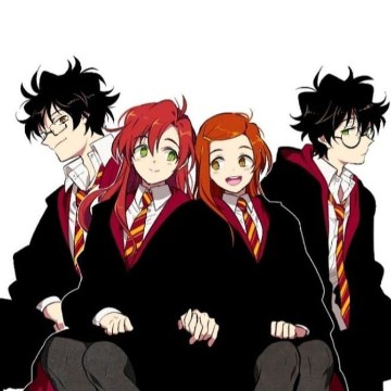 James, Lily , Ginny y Harry