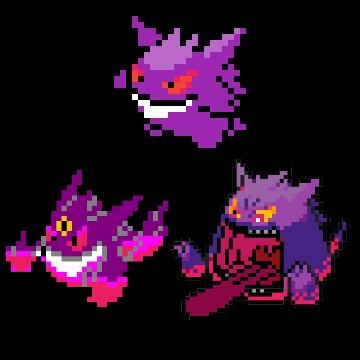 gengar forms - ghost type pokemon