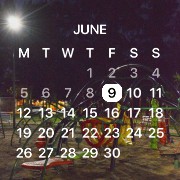 dark playground calendar