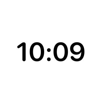 simple white clock