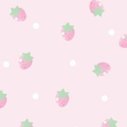Cute pink strawberry