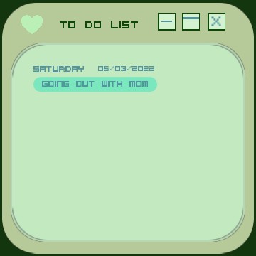 cute green to do list