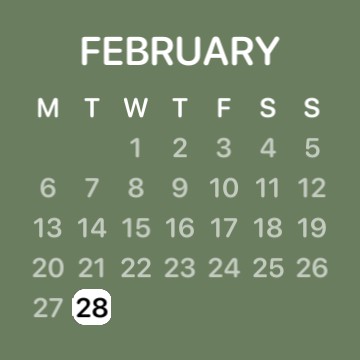 calendar "green"