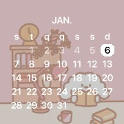 pink calendar bunnie
