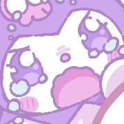 Kuromi widget pastel purple 
