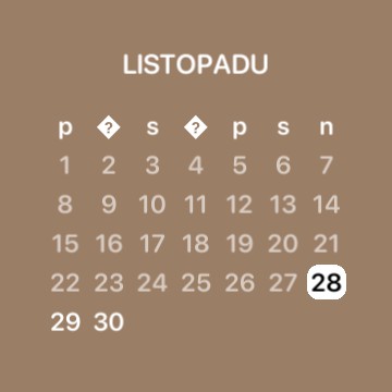 small brown calendar 