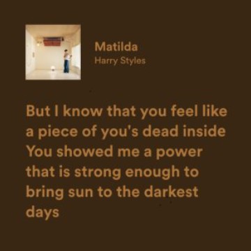 matilda - harry styles