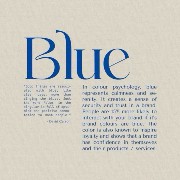 blue word