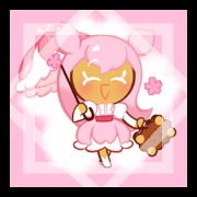 Cherry blossom cookie transparent bg