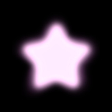pink star black png