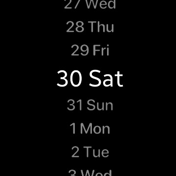 Day widget black
