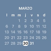 blue calendar