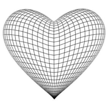 holo heart black