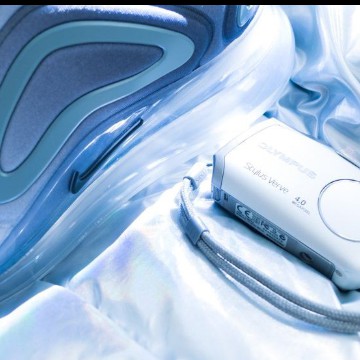 Soft blue and white 