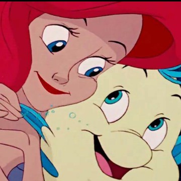 Ariel and flounder