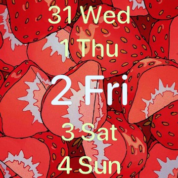 Strawberry calendar