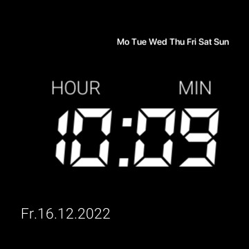 aestethic clock